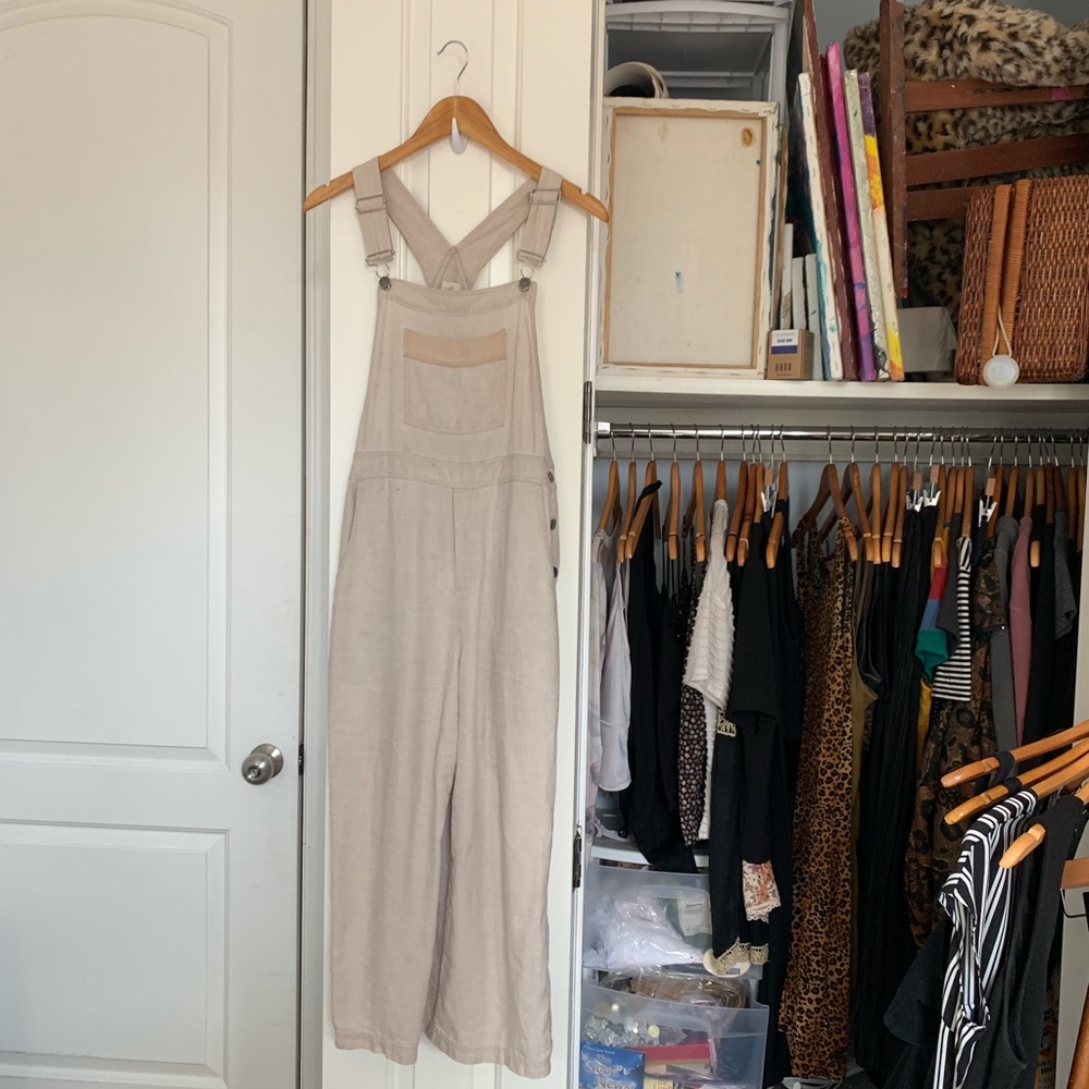 Vintage linen overall